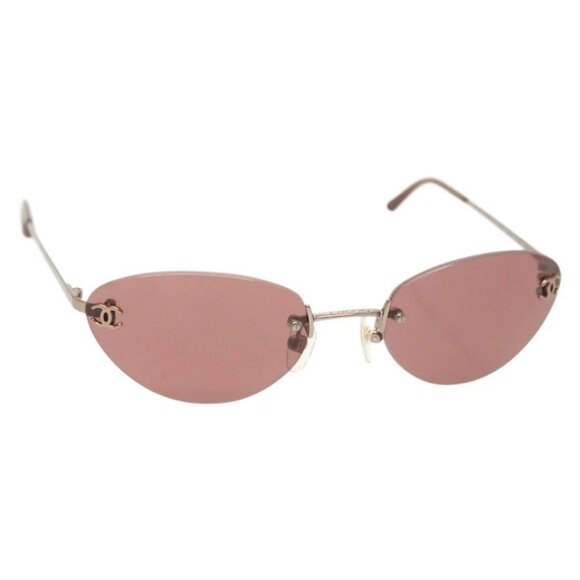 CHANEL Sunglasses Plastic Pink CC Auth am9009V - Picture 1 of 11